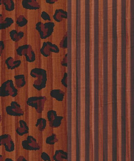 Double gaze matelassée réversible Léopcoeur