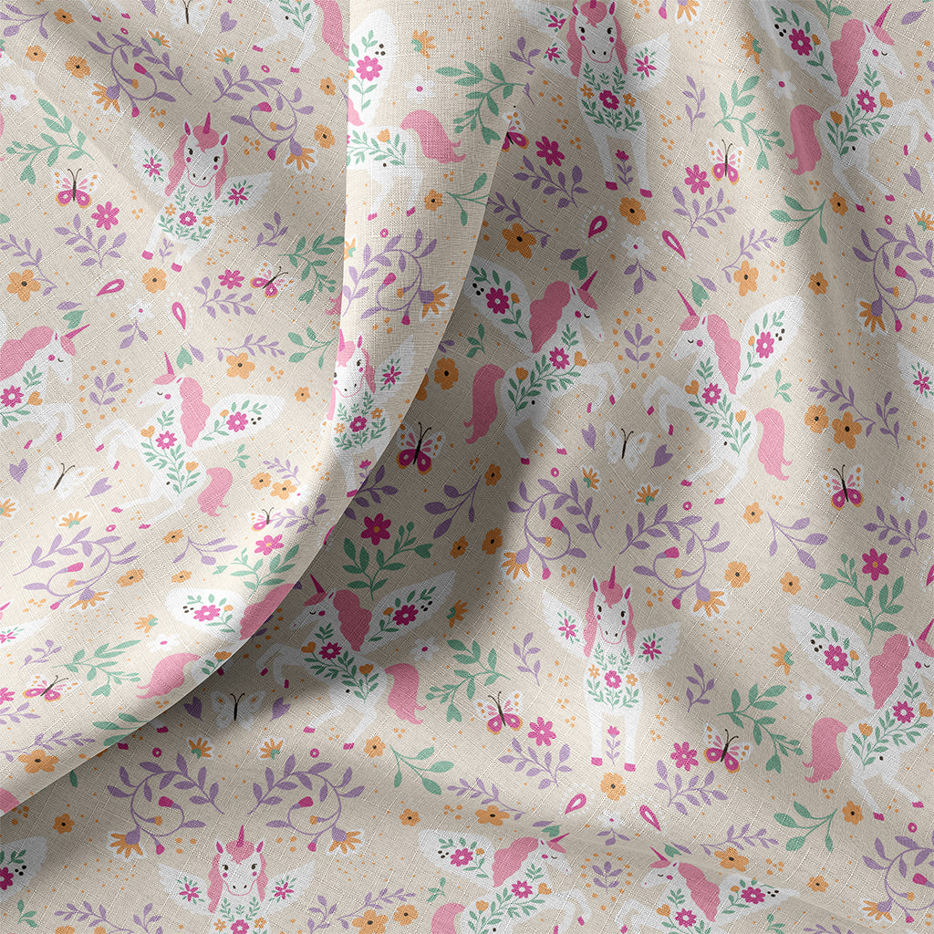 Coton imprimé Licorne