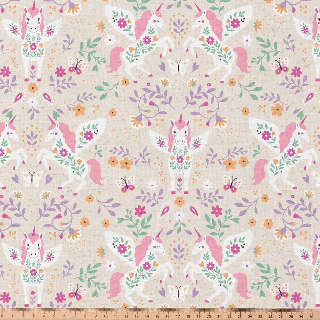 Coton imprimé Licorne