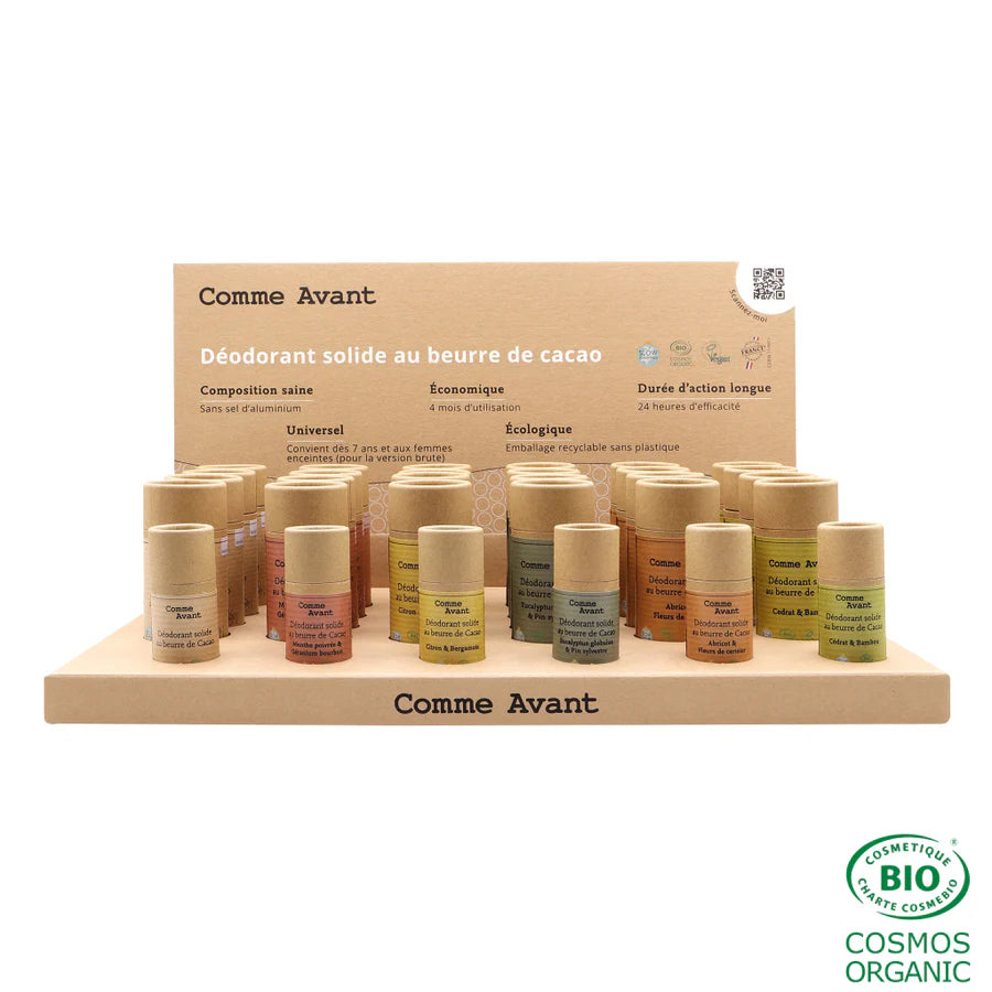 Déodorant stick bio (étui carton) - Comme Avant