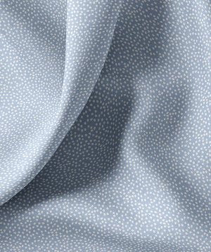 Coton imprimé pois bleu