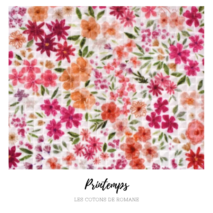 Rouleau de papier toilette lavable avec pressions (15 feuilles)