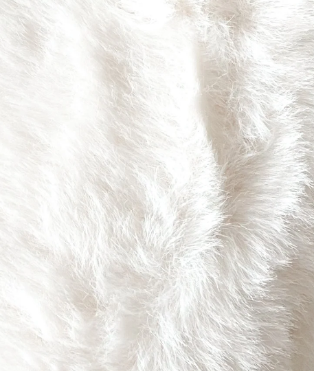 Fausse fourrure rabbit écru