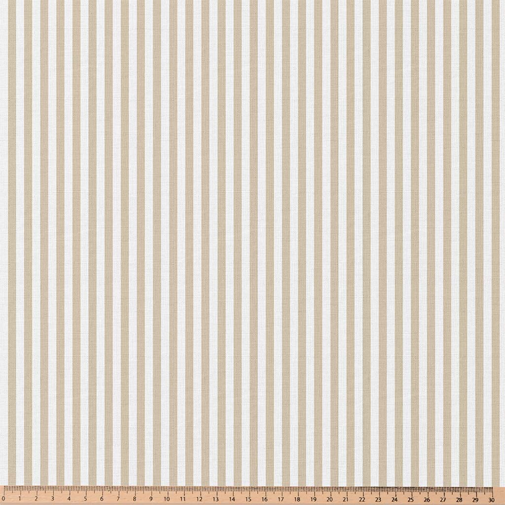 Coton imprimé rayures lin