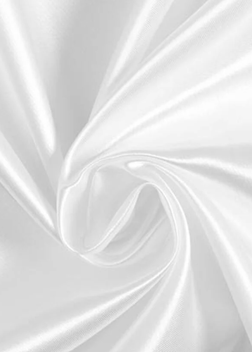 Satin blanc