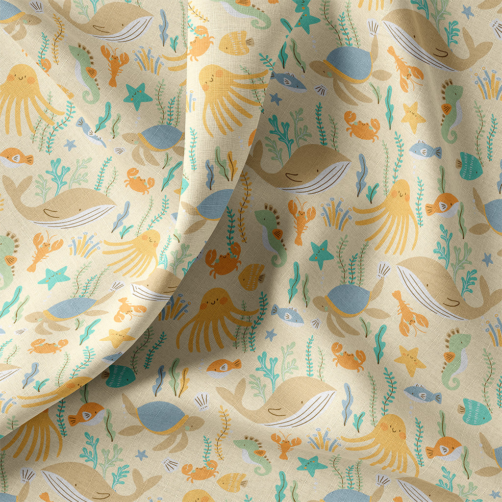 Coton imprimé Seaside