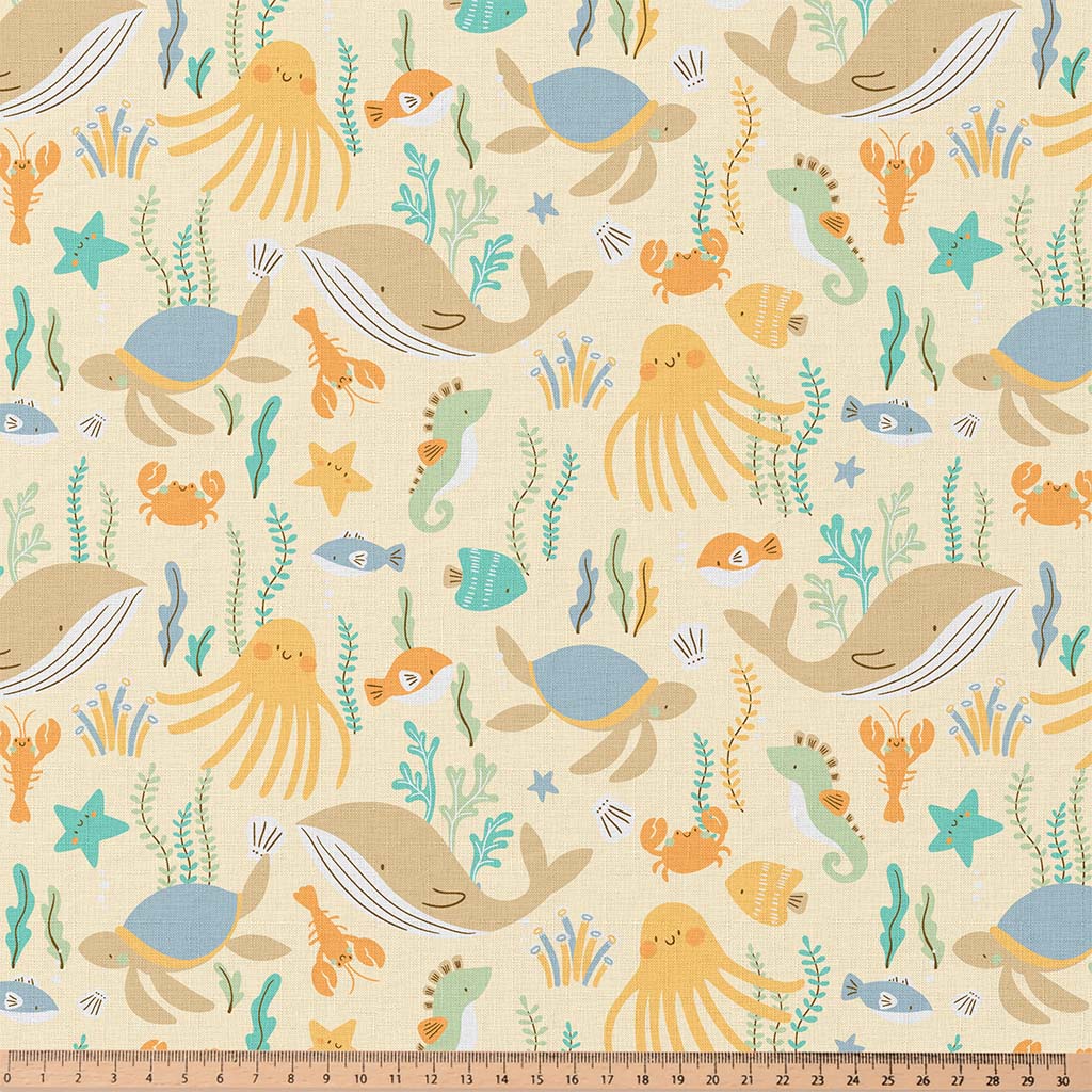 Coton imprimé Seaside