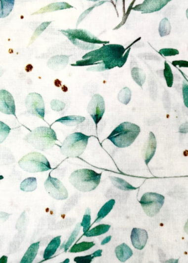 Coton enduit Tiny eucalyptus