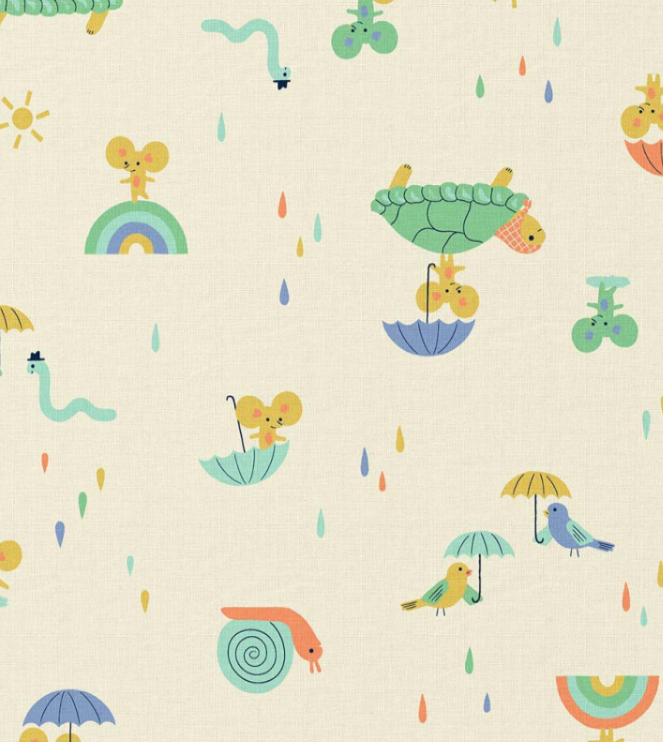 Turtle printed cotton