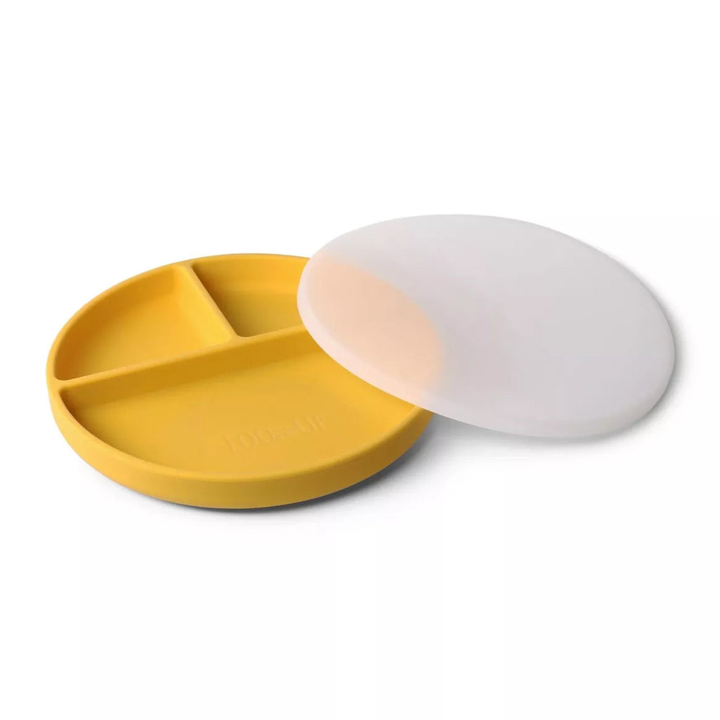 Assiette à compartiments - Loo.up - Jaune