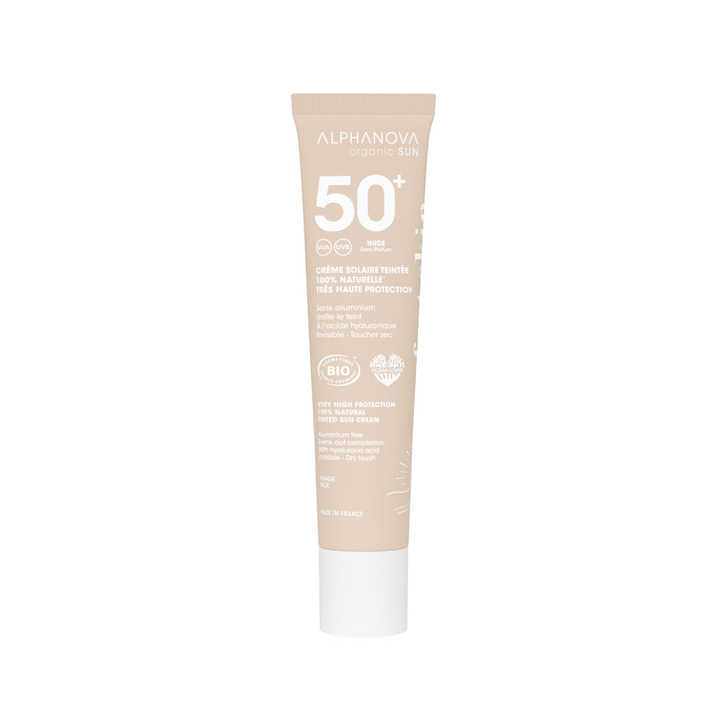 Crème solaire teintée nude SPF50+ - Alphanova