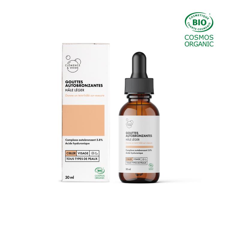 Autobronzant visage bio - Clémence et Vivien - Hâle léger
