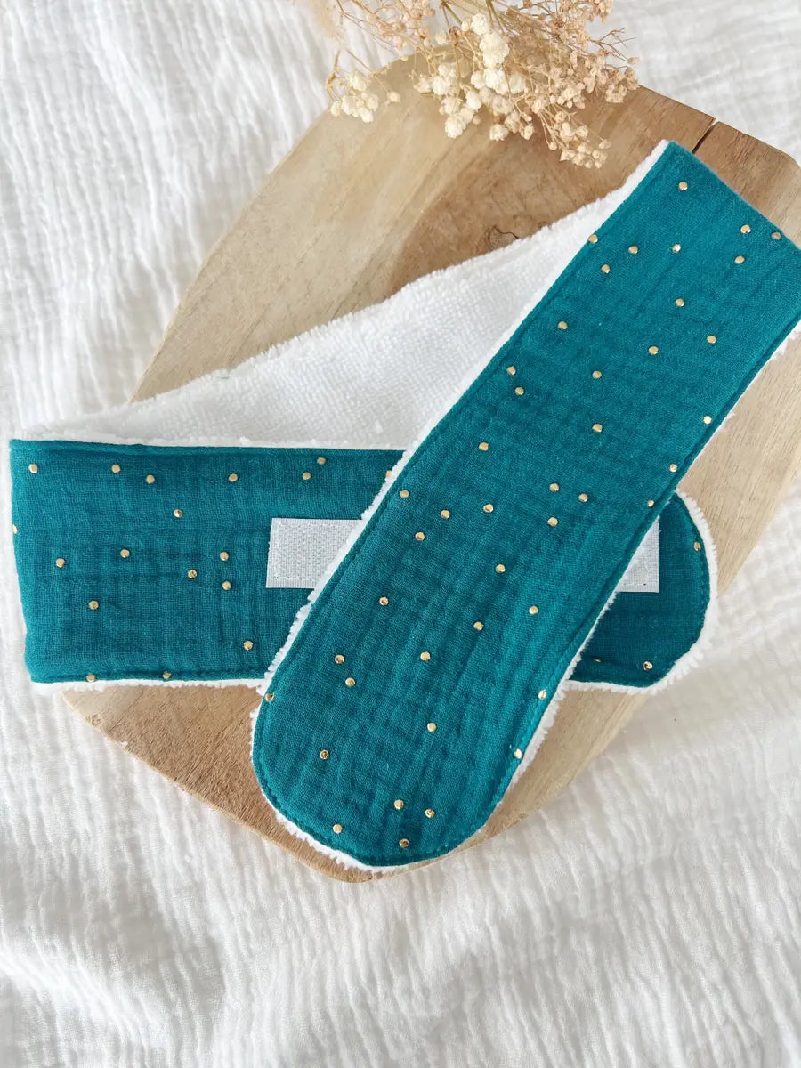 Bandeau de soin/visage - Bleu paon