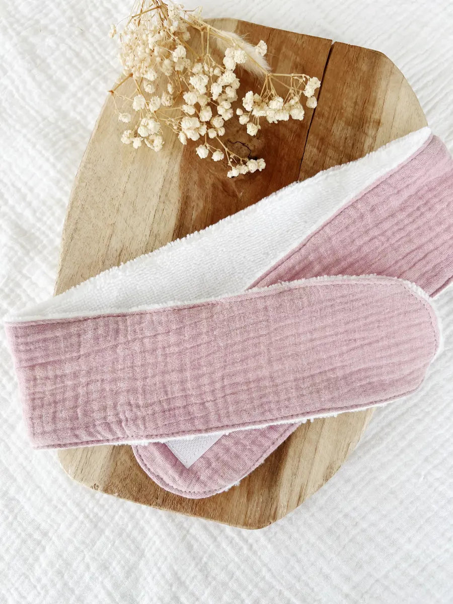 Bandeau de soin/visage - Double gaze lila