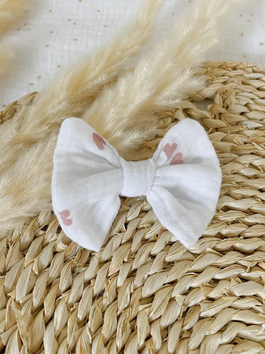 Barrette enfants - Double gaze coeur