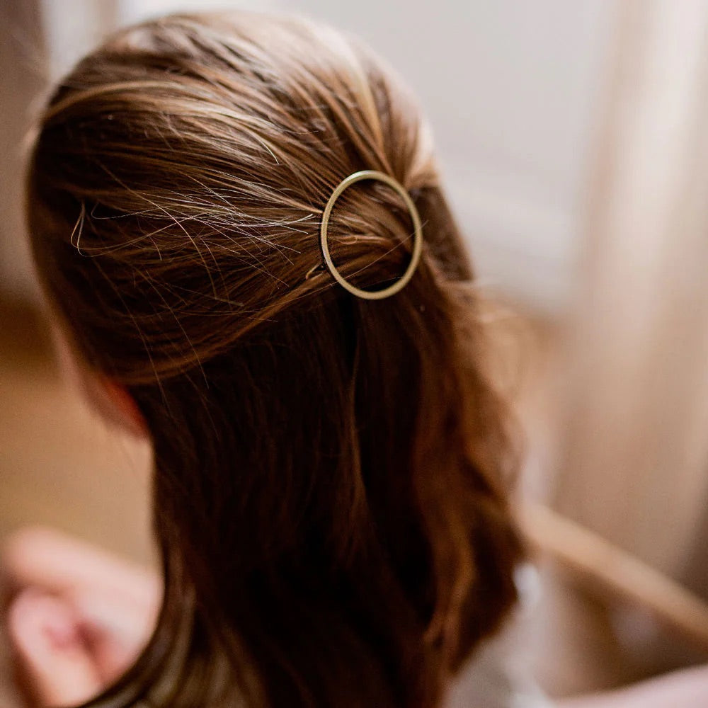 Barrette ronde - Bachca - Doré