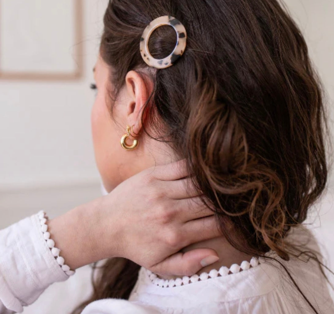 Barrette ronde - Bachca - Écailles