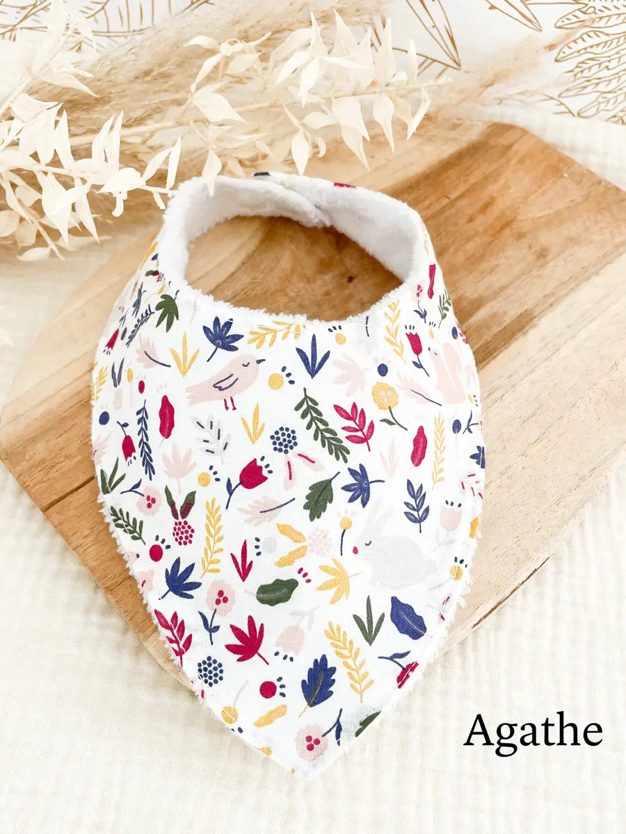 Bavoir bandana (0-2 ans) - Agathe