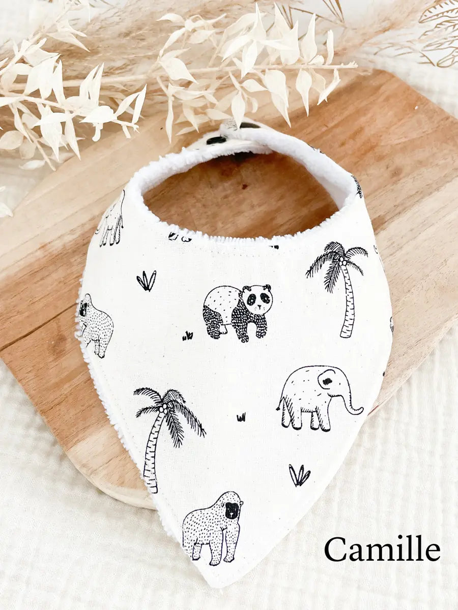Bavoir bandana (0-2 ans) - Camille