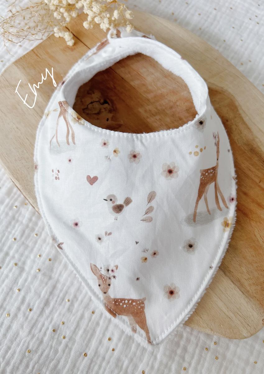 Bavoir bandana (0-2 ans) - Emy
