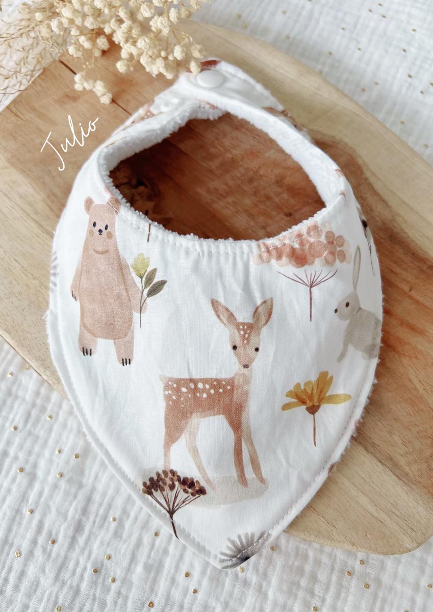 Bavoir bandana (0-2 ans) - Julio