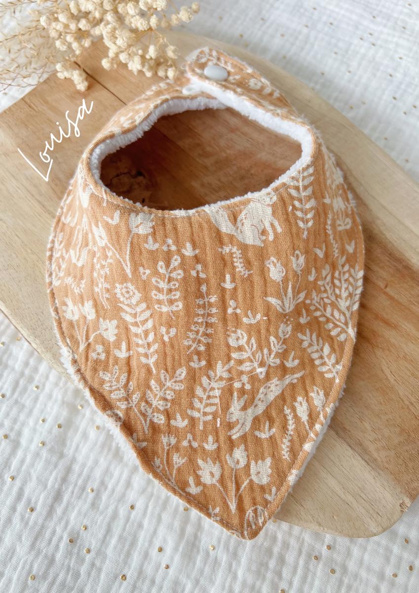 Bavoir bandana (0-2 ans) - Louisa
