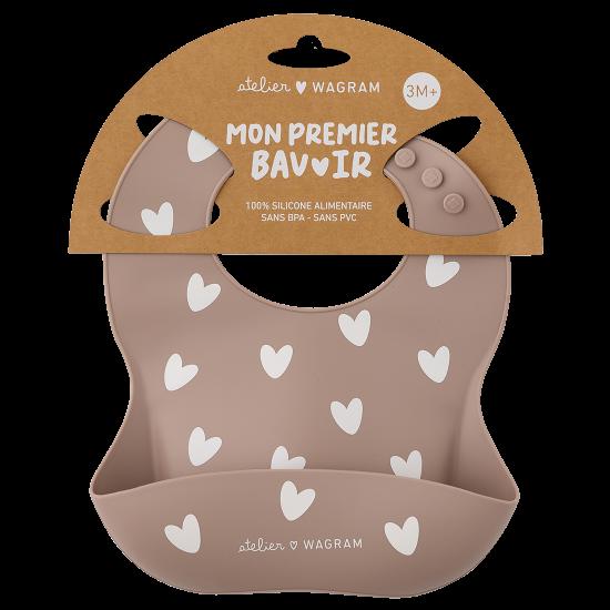 Bavoir Silicone - Atelier Wagram - Mocha