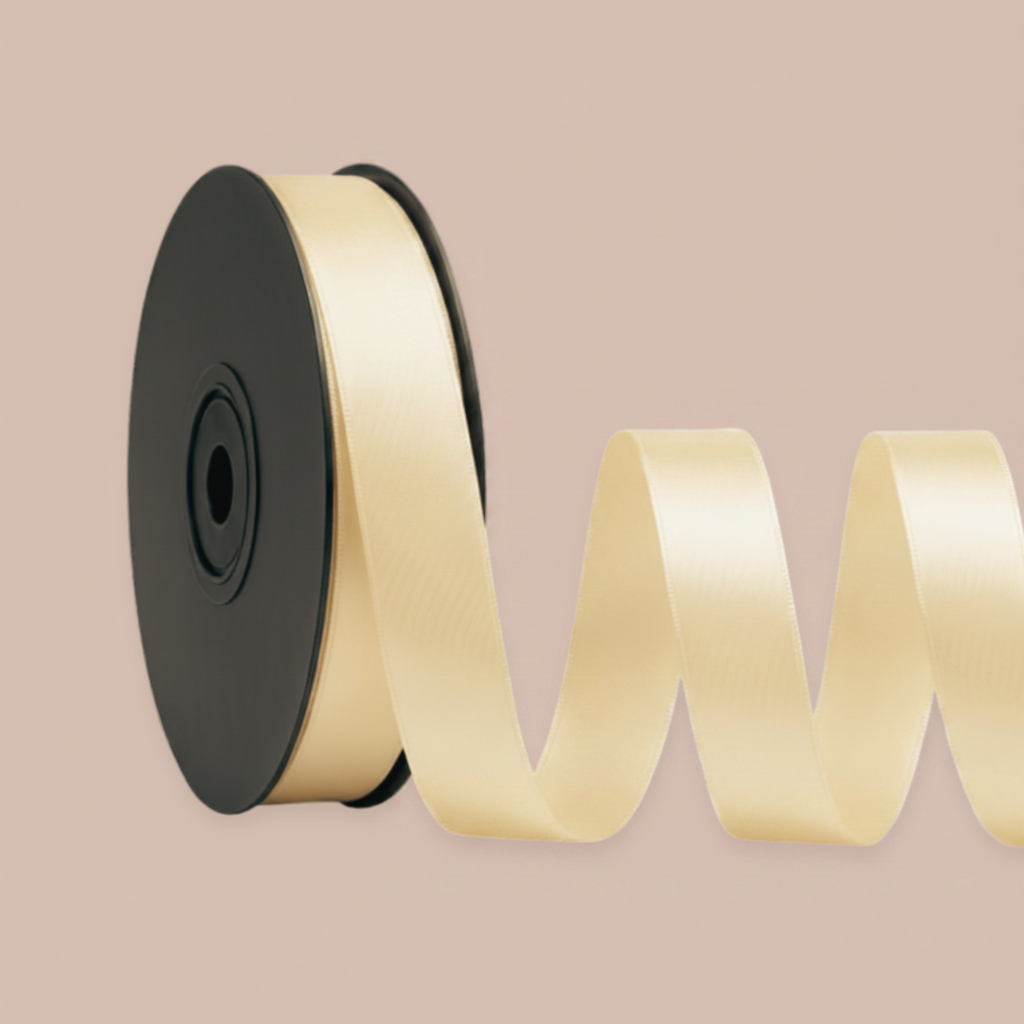 Ruban satin beige 11mm