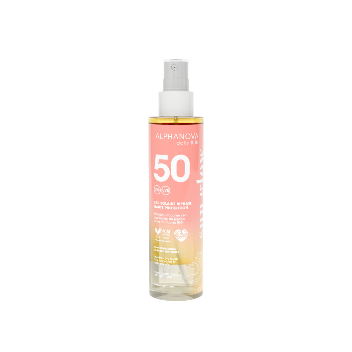 Eau Solaire Biphase SPF50 - Alphanova