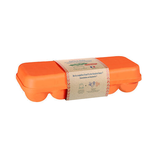Boîte à oeuf en bioplastique - 10 oeufs / Abricot