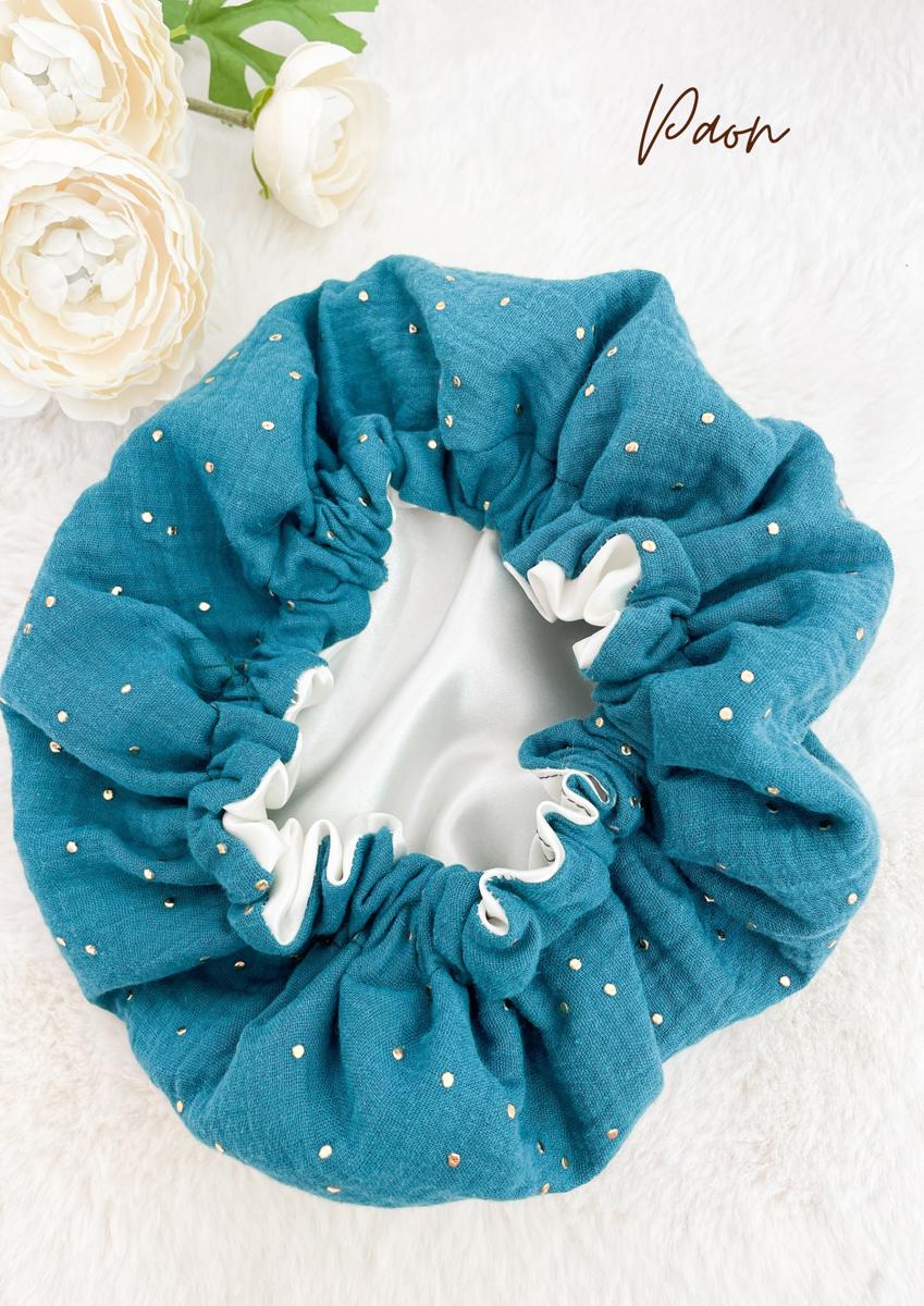 Bonnet de soin (3/11 ans) - Bleu paon