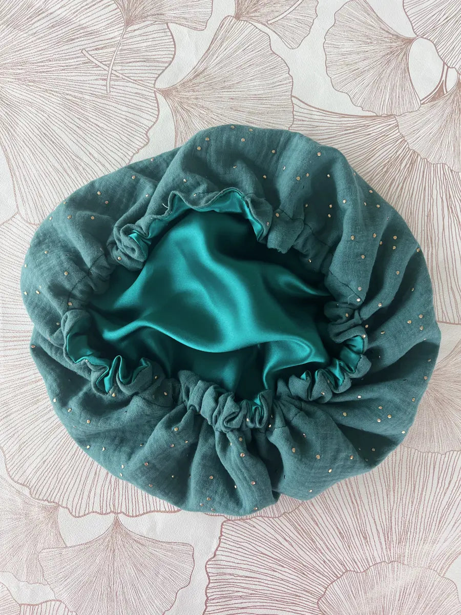 Bonnet de soin en soie - 5
