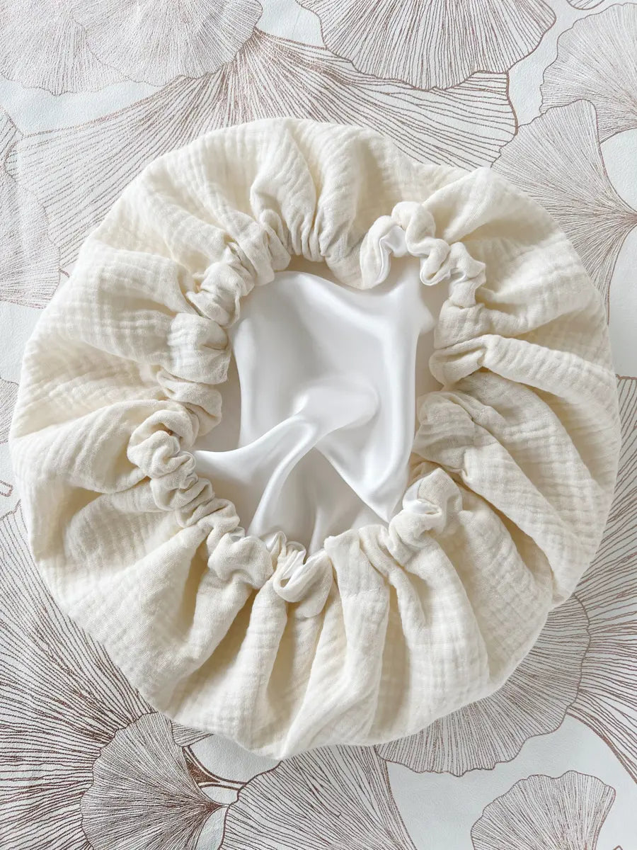 Bonnet de soin en soie - 8