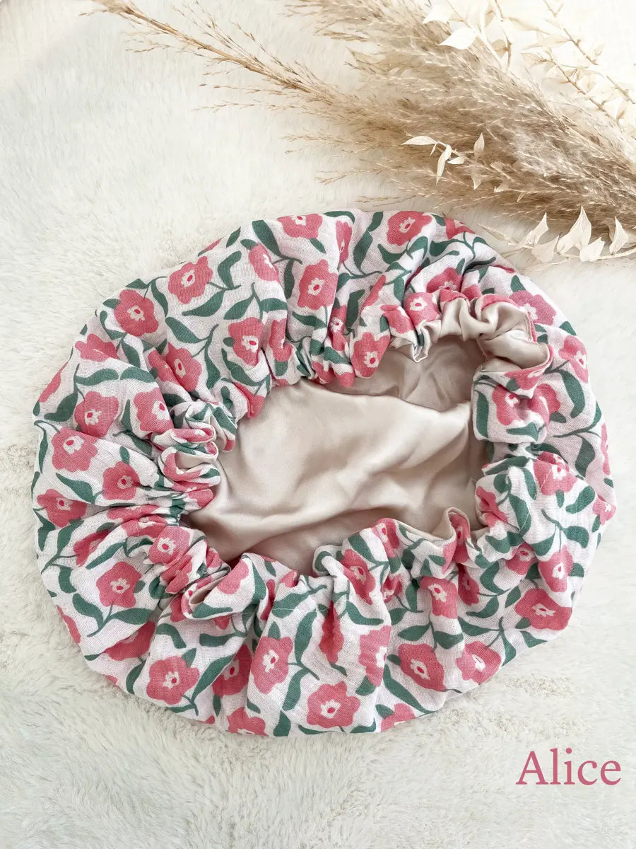 Bonnet de soin en soie - Alice