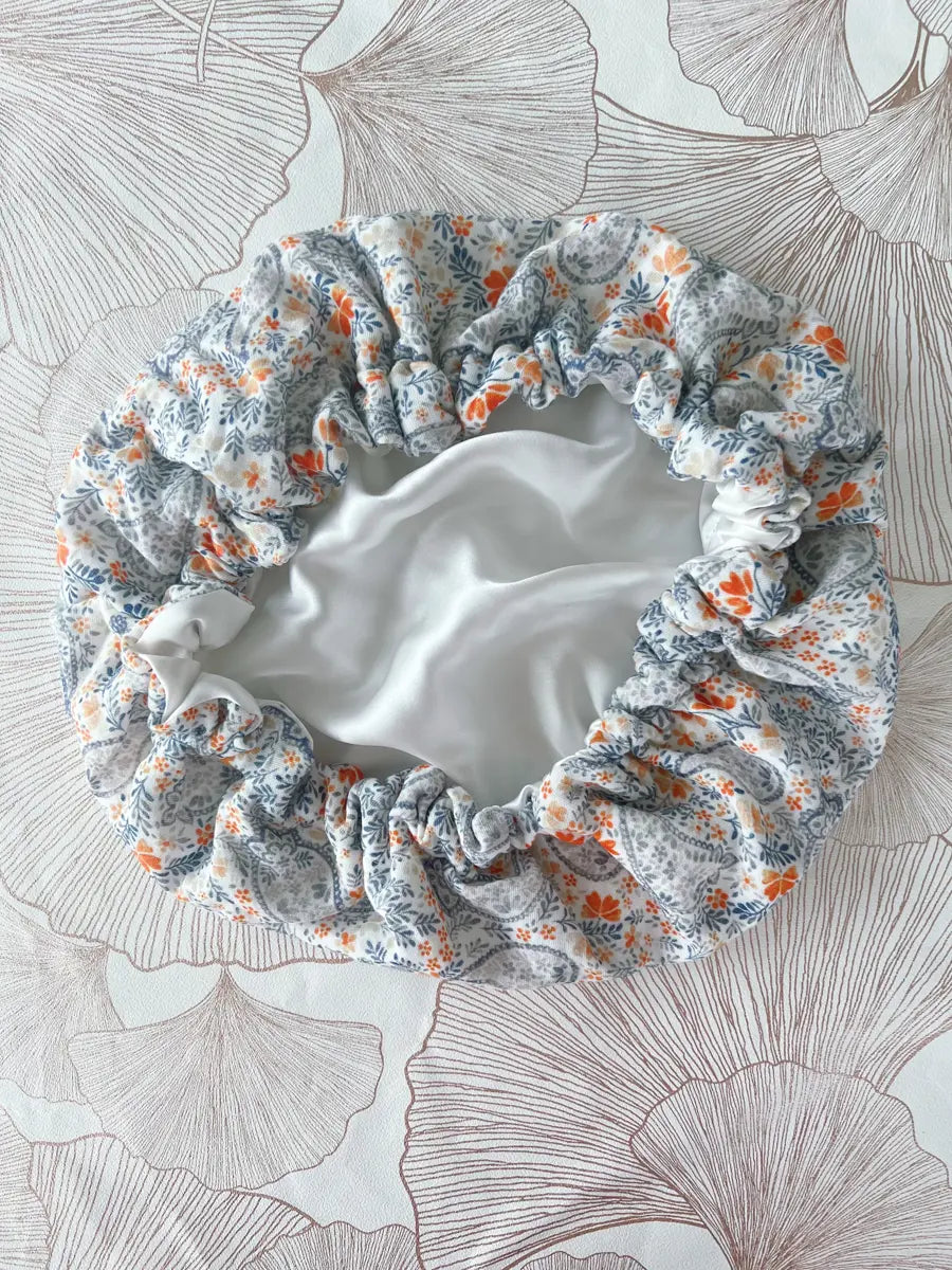 Bonnet de soin en soie - Cachemire