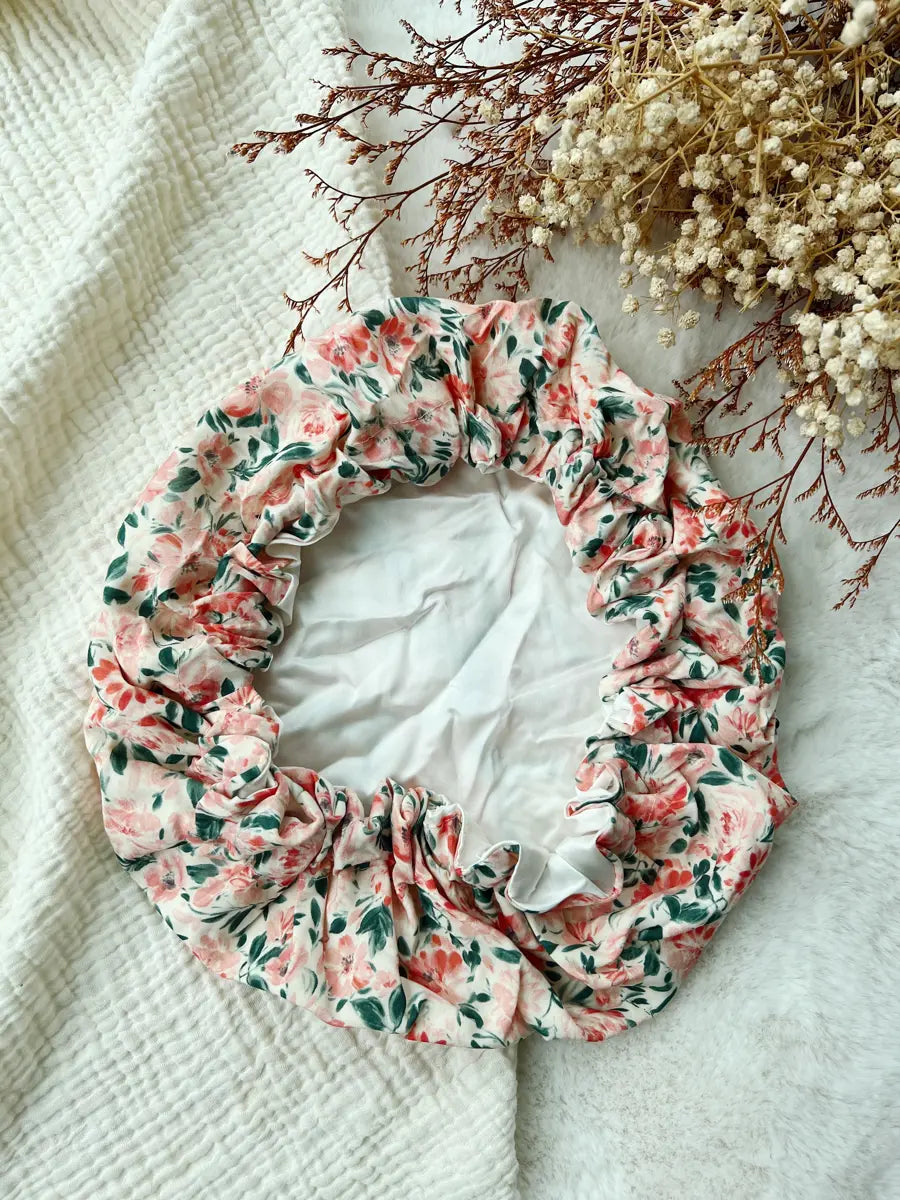 Bonnet de soin en soie - Marine