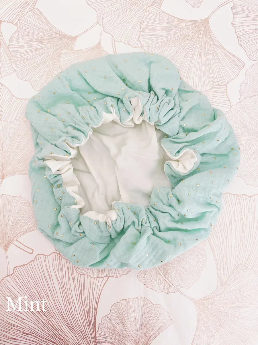 Bonnet de soin en soie - Mint