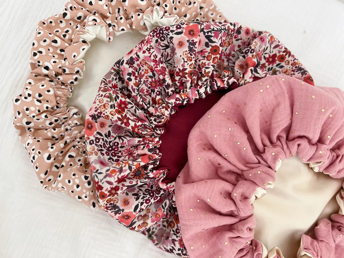 Bonnet de soin en satin - 1