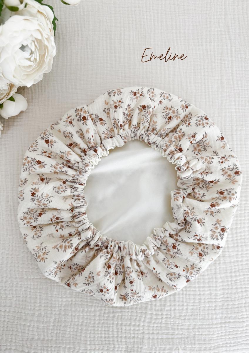 Bonnet de soin en satin - Emeline