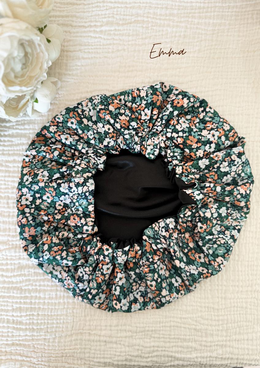 Bonnet de soin en satin - Emma