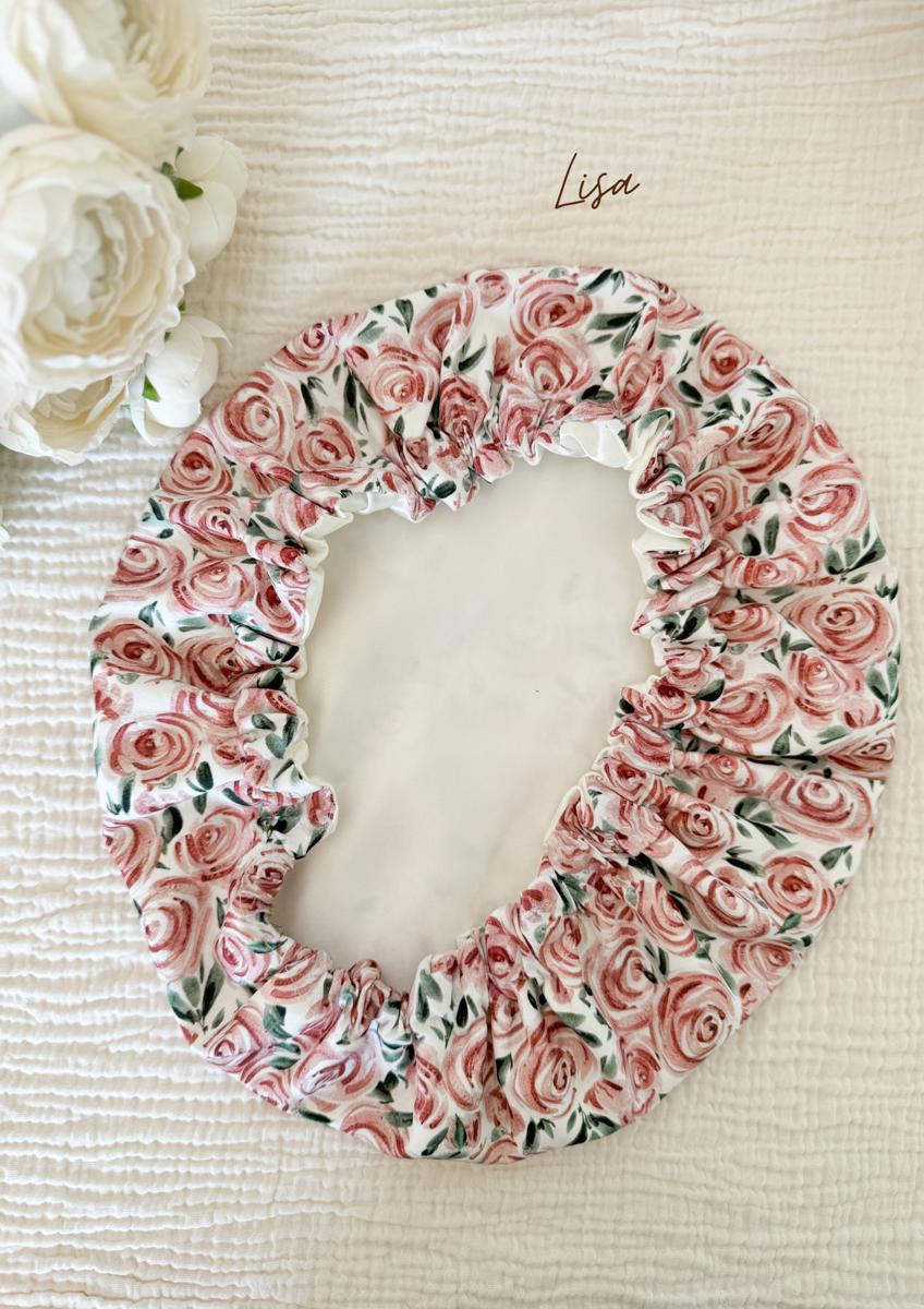 Bonnet de soin en satin - Lisa