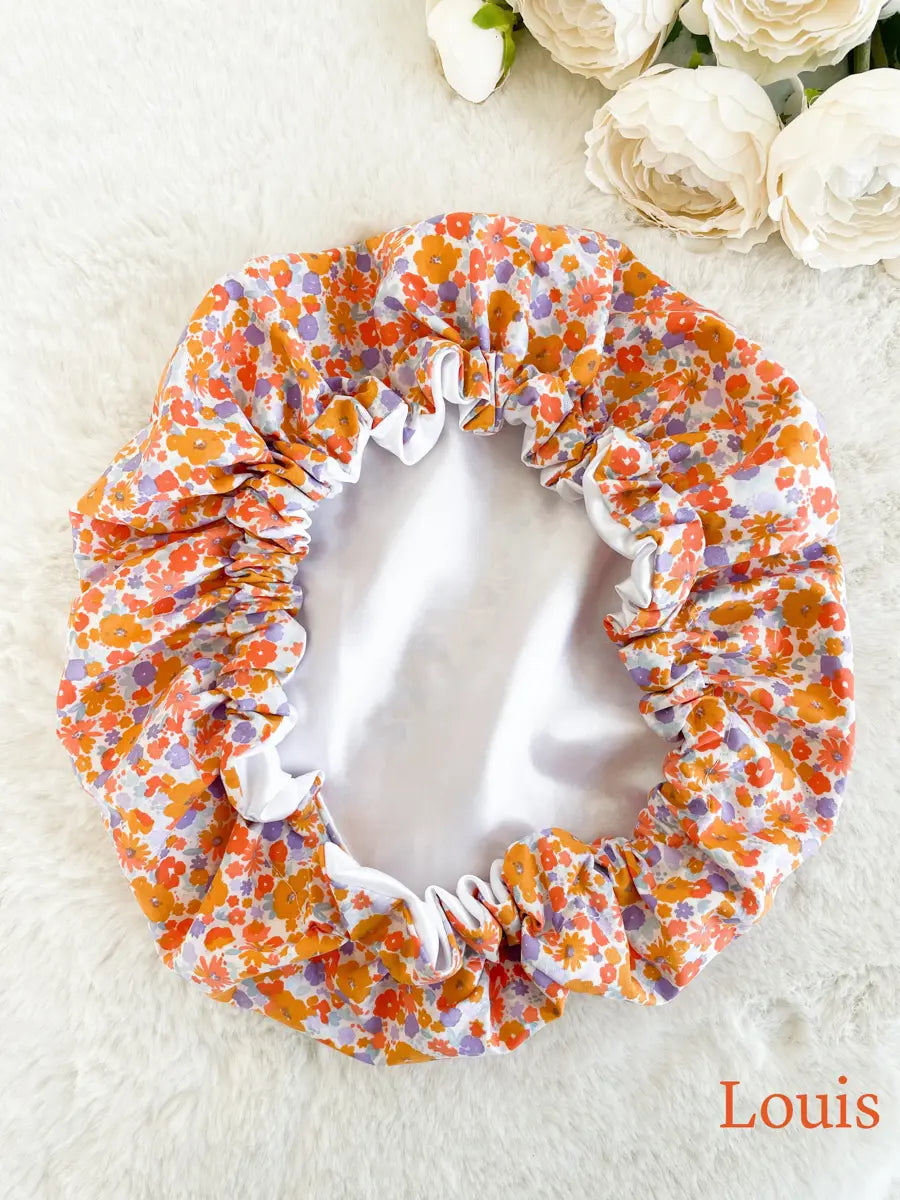 Bonnet de soin en satin - Louise