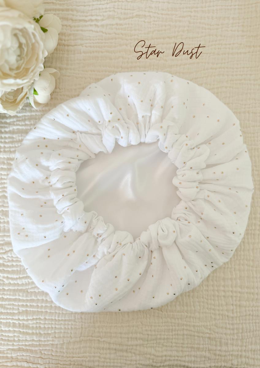 Bonnet de soin en satin - Star dust
