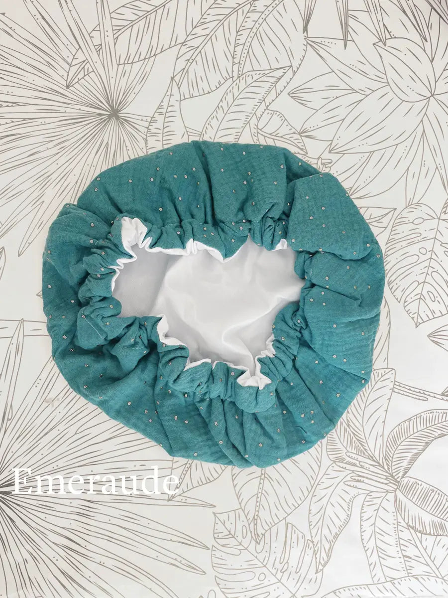 Bonnet en pul imperméable (douche et colorations) - Emeraude