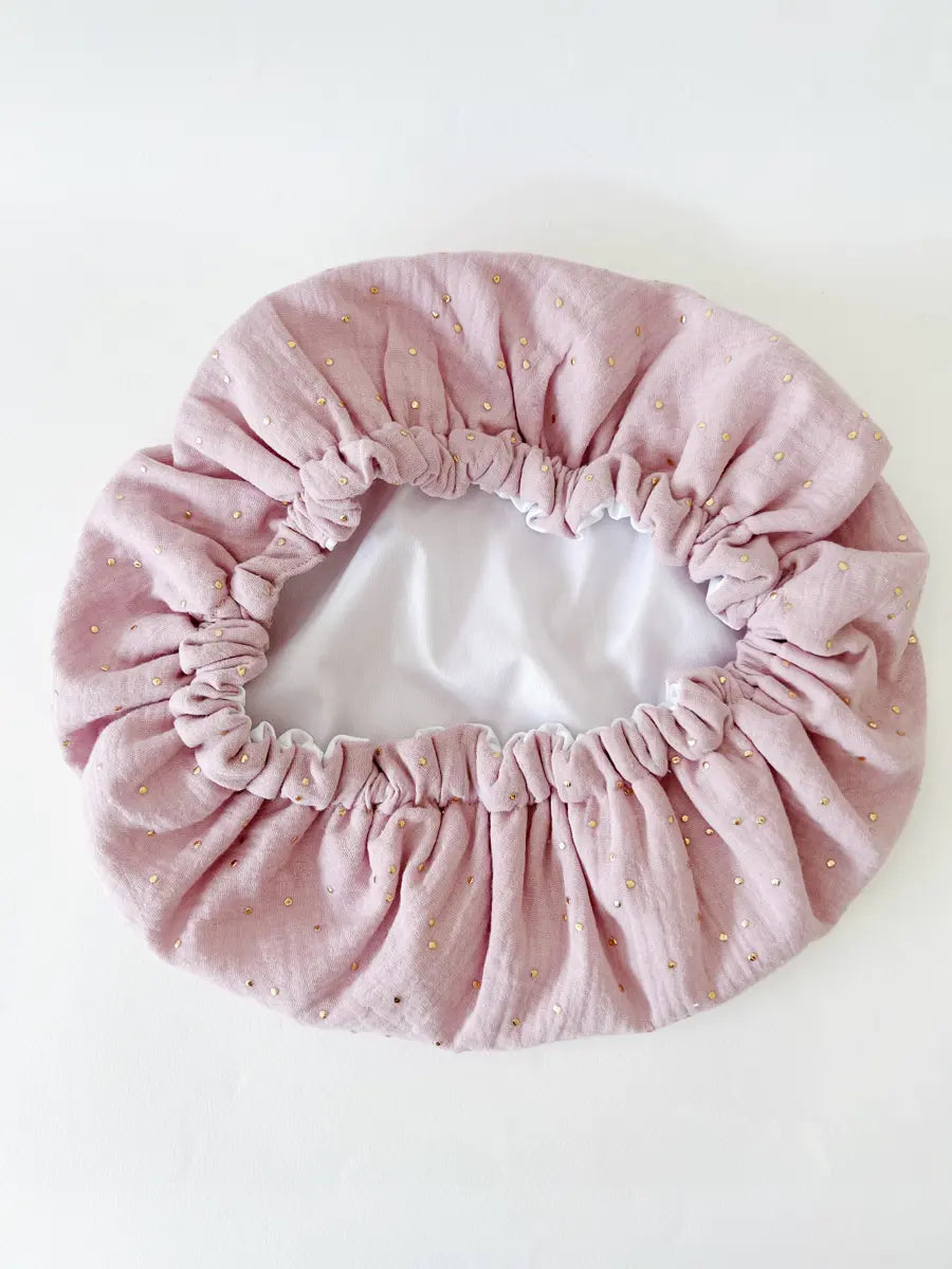 Bonnet en pul imperméable (douche et colorations) - Lila