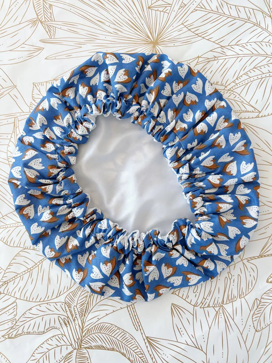 Bonnet en pul imperméable (douche et colorations) - Plumes
