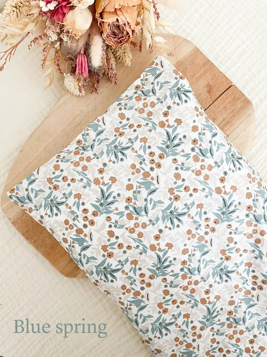 Bouillotte sèche XL - Grande bouillotte lombaire déhoussable - Blue spring