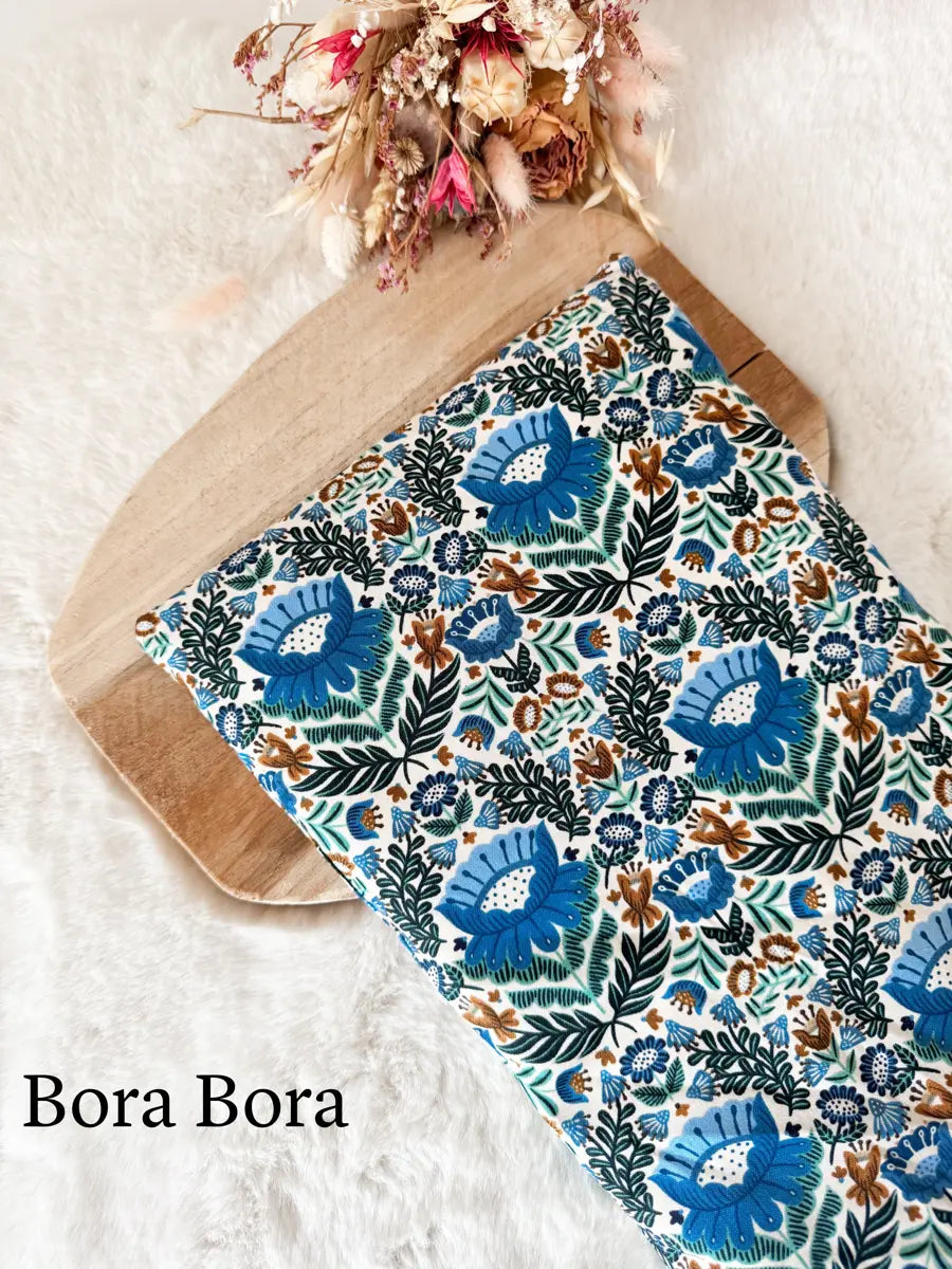 Bouillotte sèche XL - Grande bouillotte lombaire déhoussable - Bora bora