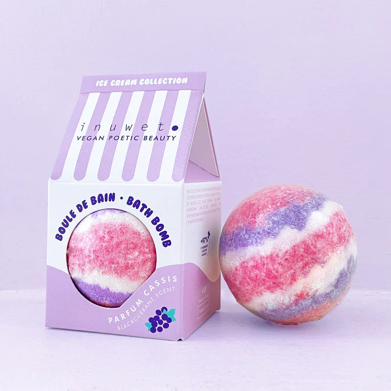 Boule de bain effervescente - Inuwet - Cassis
