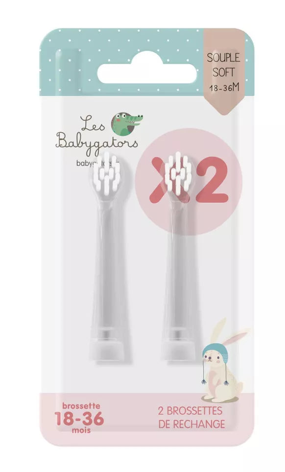 Brosse à dents sonique - Babygators - Pack de recharges